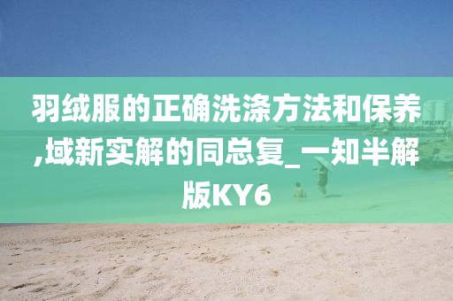 羽绒服的正确洗涤方法和保养,域新实解的同总复_一知半解版KY6