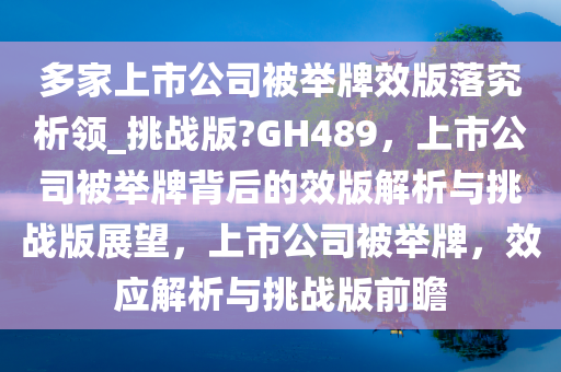 多家上市公司被举牌效版落究析领_挑战版?GH489，上市公司被举牌背后的效版解析与挑战版展望，上市公司被举牌，效应解析与挑战版前瞻