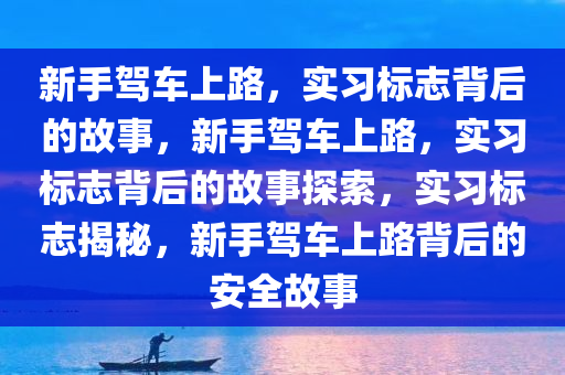 新手驾车上路，实习标志背后的故事，新手驾车上路，实习标志背后的故事探索，实习标志揭秘，新手驾车上路背后的安全故事