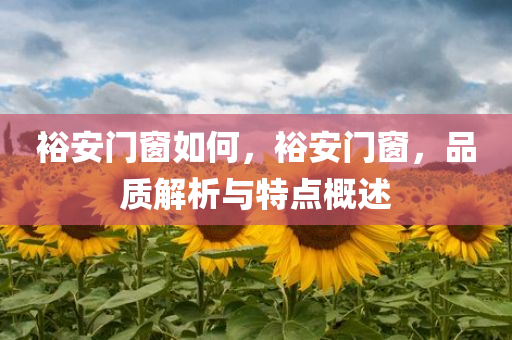 裕安门窗如何，裕安门窗，品质解析与特点概述