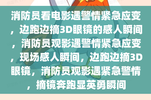 消防员看电影遇警情紧急应变，边跑边摘3D眼镜的感人瞬间，消防员观影遇警情紧急应变，现场感人瞬间，边跑边摘3D眼镜，消防员观影遇紧急警情，摘镜奔跑显英勇瞬间