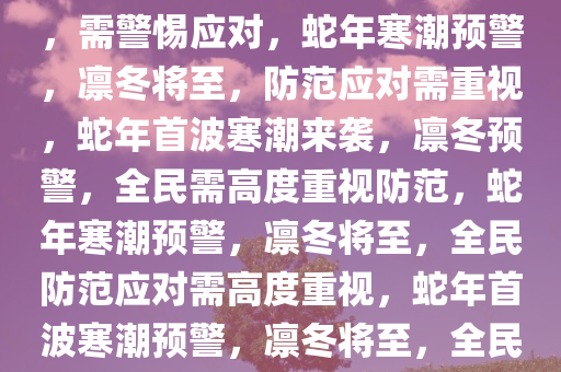 蛇年首个寒潮预警，凛冬将至，需警惕应对，蛇年寒潮预警，凛冬将至，防范应对需重视，蛇年首波寒潮来袭，凛冬预警，全民需高度重视防范，蛇年寒潮预警，凛冬将至，全民防范应对需高度重视，蛇年首波寒潮预警，凛冬将至，全民防范不容忽视