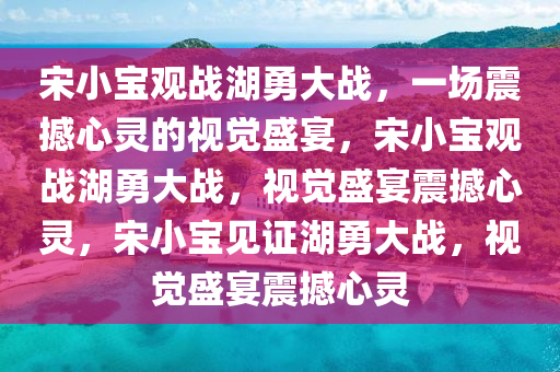宋小宝观战湖勇大战，一场震撼心灵的视觉盛宴，宋小宝观战湖勇大战，视觉盛宴震撼心灵，宋小宝见证湖勇大战，视觉盛宴震撼心灵