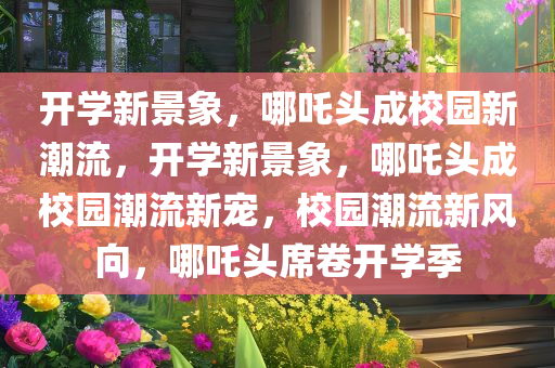 开学新景象，哪吒头成校园新潮流，开学新景象，哪吒头成校园潮流新宠，校园潮流新风向，哪吒头席卷开学季