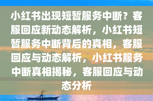 小红书出现短暂服务中断？客服回应新动态解析，小红书短暂服务中断背后的真相，客服回应与动态解析，小红书服务中断真相揭秘，客服回应与动态分析