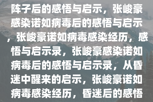 张峻豪感染诺如病毒，昏迷一阵子后的感悟与启示，张峻豪感染诺如病毒后的感悟与启示，张峻豪诺如病毒感染经历，感悟与启示录，张峻豪感染诺如病毒后的感悟与启示录，从昏迷中醒来的启示，张峻豪诺如病毒感染经历，昏迷后的感悟与启示录