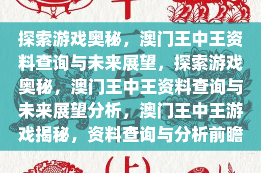 探索游戏奥秘，澳门王中王资料查询与未来展望，探索游戏奥秘，澳门王中王资料查询与未来展望分析，澳门王中王游戏揭秘，资料查询与分析前瞻