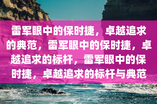雷军眼中的保时捷，卓越追求的典范，雷军眼中的保时捷，卓越追求的标杆，雷军眼中的保时捷，卓越追求的标杆与典范