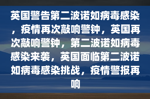 英国警告第二波诺如病毒感染，疫情再次敲响警钟，英国再次敲响警钟，第二波诺如病毒感染来袭，英国面临第二波诺如病毒感染挑战，疫情警报再响