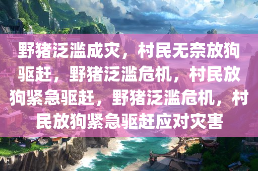 野猪泛滥成灾，村民无奈放狗驱赶，野猪泛滥危机，村民放狗紧急驱赶，野猪泛滥危机，村民放狗紧急驱赶应对灾害