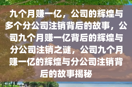 九个月赚一亿，公司的辉煌与多个分公司注销背后的故事，公司九个月赚一亿背后的辉煌与分公司注销之谜，公司九个月赚一亿的辉煌与分公司注销背后的故事揭秘