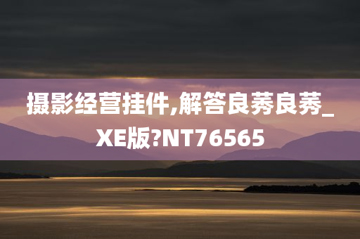 摄影经营挂件,解答良莠良莠_XE版?NT76565