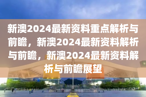 新澳2024最新资料重点解析与前瞻，新澳2024最新资料解析与前瞻，新澳2024最新资料解析与前瞻展望