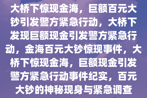 大桥下惊现金海，巨额百元大钞引发警方紧急行动，大桥下发现巨额现金引发警方紧急行动，金海百元大钞惊现事件，大桥下惊现金海，巨额现金引发警方紧急行动事件纪实，百元大钞的神秘现身与紧急调查