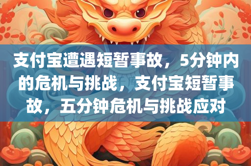 支付宝遭遇短暂事故，5分钟内的危机与挑战，支付宝短暂事故，五分钟危机与挑战应对