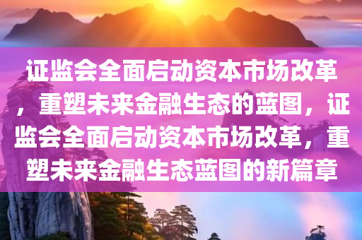 证监会全面启动资本市场改革，重塑未来金融生态的蓝图，证监会全面启动资本市场改革，重塑未来金融生态蓝图的新篇章