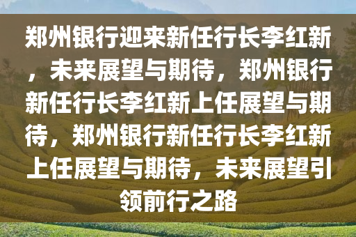 郑州银行迎来新任行长李红新，未来展望与期待，郑州银行新任行长李红新上任展望与期待，郑州银行新任行长李红新上任展望与期待，未来展望引领前行之路