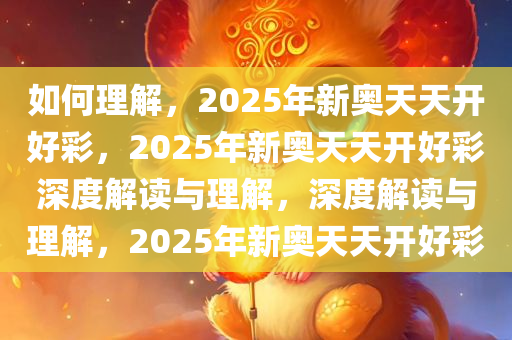 如何理解，2025年新奥天天开好彩，2025年新奥天天开好彩深度解读与理解，深度解读与理解，2025年新奥天天开好彩
