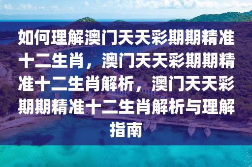 如何理解澳门天天彩期期精准十二生肖，澳门天天彩期期精准十二生肖解析，澳门天天彩期期精准十二生肖解析与理解指南
