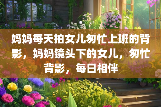 妈妈每天拍女儿匆忙上班的背影，妈妈镜头下的女儿，匆忙背影，每日相伴