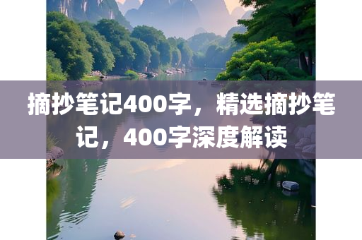 摘抄笔记400字，精选摘抄笔记，400字深度解读