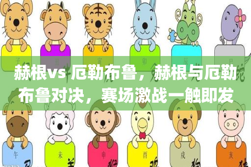 赫根vs 厄勒布鲁，赫根与厄勒布鲁对决，赛场激战一触即发