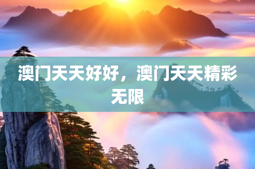 澳门天天好好，澳门天天精彩无限