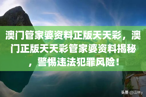 澳门管家婆资料正版天天彩，澳门正版天天彩管家婆资料揭秘，警惕违法犯罪风险！