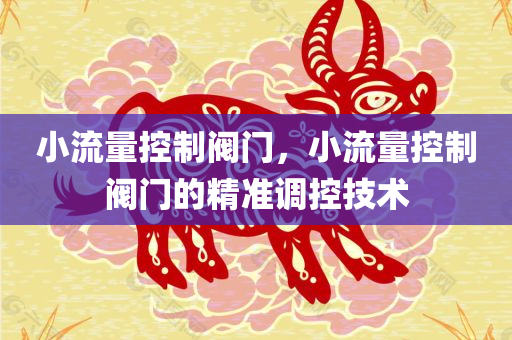 小流量控制阀门，小流量控制阀门的精准调控技术