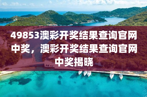 49853澳彩开奖结果查询官网中奖，澳彩开奖结果查询官网中奖揭晓