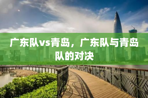 广东队vs青岛