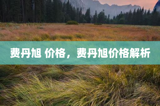费丹旭 价格，费丹旭价格解析