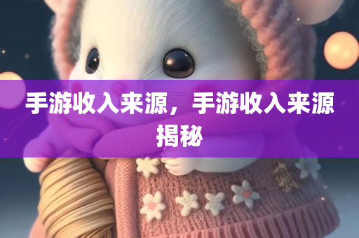 手游收入来源，手游收入来源揭秘