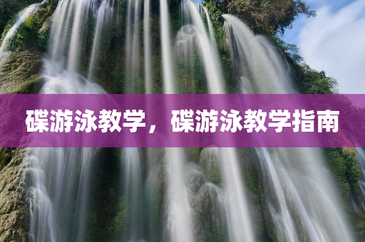 碟游泳教学，碟游泳教学指南