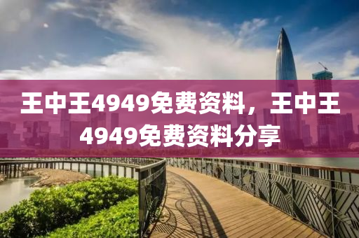 王中王4949免费资料，王中王4949免费资料分享