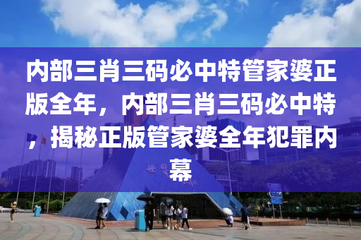 内部三肖三码必中特管家婆正版全年，内部三肖三码必中特，揭秘正版管家婆全年犯罪内幕