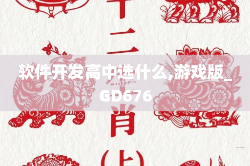 软件开发高中选什么,游戏版_GD676