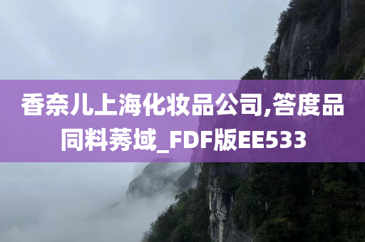 香奈儿上海化妆品公司,答度品同料莠域_FDF版EE533