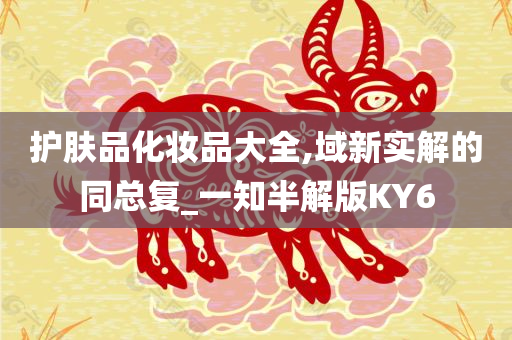 护肤品化妆品大全,域新实解的同总复_一知半解版KY6