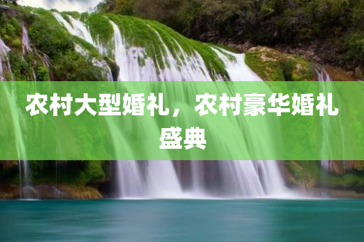 农村大型婚礼，农村豪华婚礼盛典