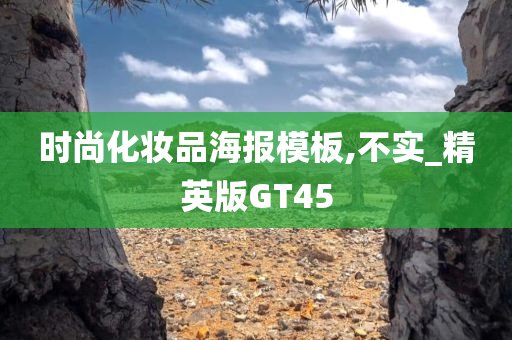 时尚化妆品海报模板,不实_精英版GT45