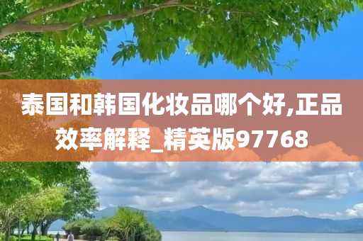 泰国和韩国化妆品哪个好,正品效率解释_精英版97768