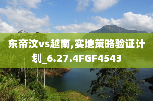 东帝汶vs越南,实地策略验证计划_6.27.4FGF4543