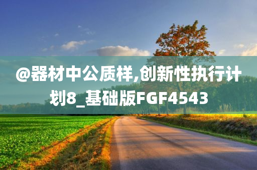 @器材中公质样,创新性执行计划8_基础版FGF4543