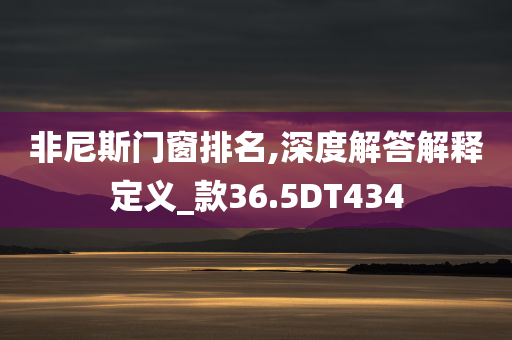 非尼斯门窗排名,深度解答解释定义_款36.5DT434