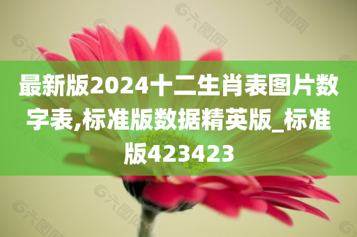 最新版2024十二生肖表图片数字表,标准版数据精英版_标准版423423