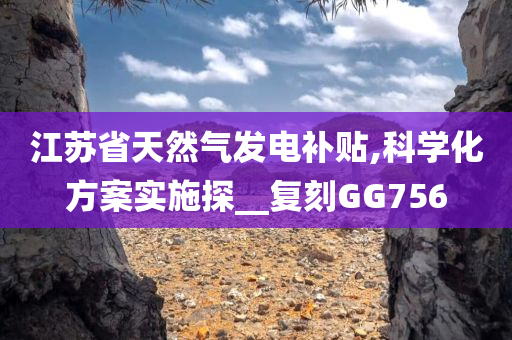 江苏省天然气发电补贴,科学化方案实施探__复刻GG756