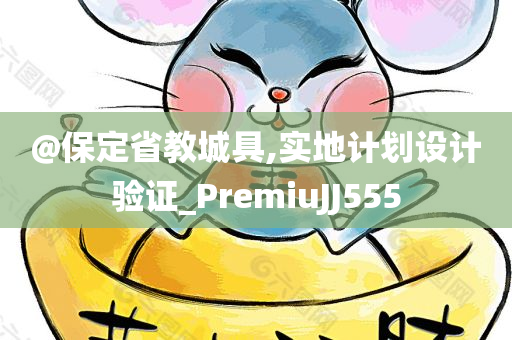 @保定省教城具,实地计划设计验证_PremiuJJ555