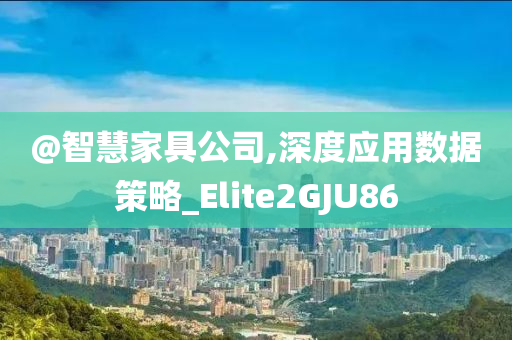 @智慧家具公司,深度应用数据策略_Elite2GJU86