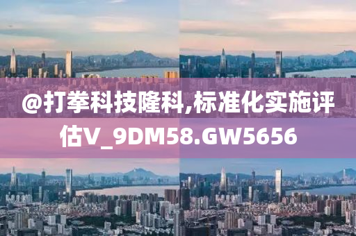 @打拳科技隆科,标准化实施评估V_9DM58.GW5656